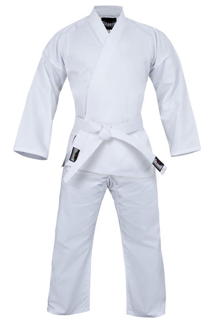 DRAGON Karate GI Martial Arts Uniform 8Oz Kids to Adults Size Black 